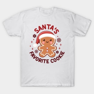 Santa's Favorite Cookie Baby Bodysuit T-Shirt